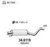 OPEL 5852463 Middle Silencer